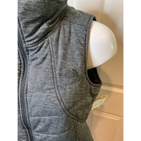 The North Face Gray Heathered Zip-Up Vest W/ Pockets, Size Medium - Picture 2 of 7